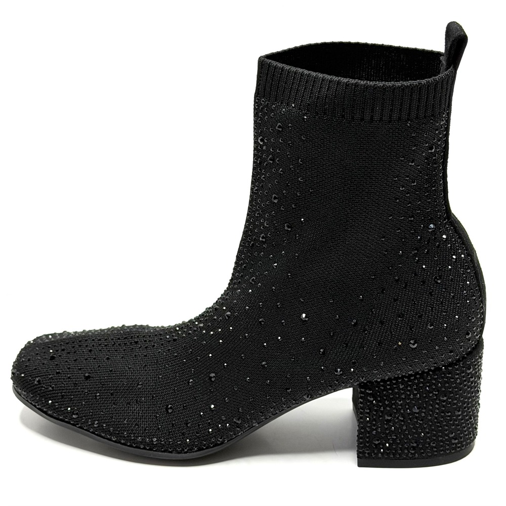 Kenneth Cole Reaction Women's Renee Jewel Booties Black Knit Size 7M NWT/BOX - Picture 4 of 10